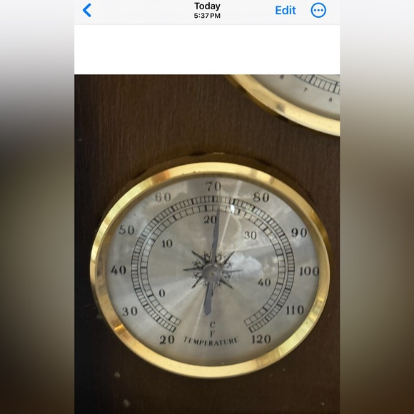 Vintage Jason Humidity Barometer Thermometer Weather Station - Picture 7 of 11